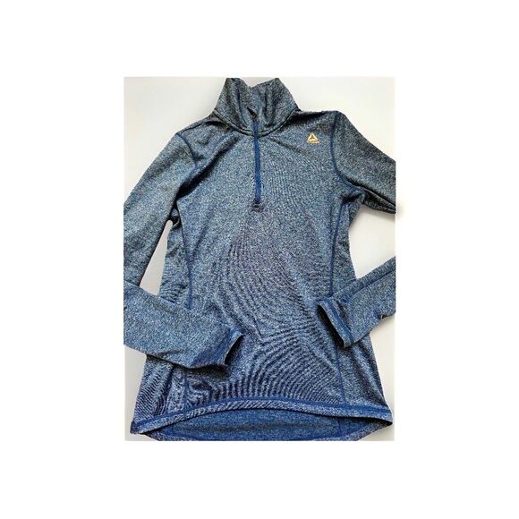 Reebok Tops - Reebok Women’s XS Blue Long Sleeve Fleece Quarter-Zip Active Pullover Top